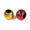 UV Plating Opaque Acrylic European Beads PACR-T017-15M-2