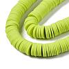Flat Round Handmade Polymer Clay Beads CLAY-R067-12mm-10-3