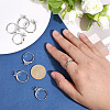 8Pcs Brass Adjustable Ring Findings KK-ME0003-98-3