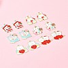 12Pcs 6 Styles Valentine's Day Alloy Enamel Pendants ENAM-FS0002-34-9