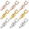 9Pcs 3 Styles Brass Fold Over Clasps KK-HY0003-83-1