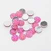 Flat Back Resin Rhinestone Cabochons LS-CRES-WH0002-12C-1