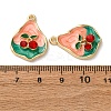 Light Gold Tone Alloy Enamel Pendants ENAM-B028-33KCG-03-3