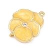 Brass Enamel Connector Charms KK-L275-57G-02-2