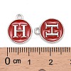Platinum Plated Alloy Enamel Charms LS-ENAM-S118-03H-P-3