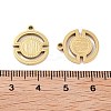 Ion Plating(IP) 304 Stainless Steel Pendants STAS-I309-08G-3