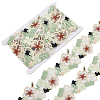 5 Yards Organza Pleated Lace Polyester Ribbon OCOR-FG0002-42-1