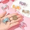 6Pcs 6 Colors Transparent Resin Beads RESI-YW0005-47-3
