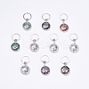 Natural/Synthetic Gemstone Keychain KEYC-G043-B-1