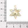 Brass Pave Clear Cubic Zirconia Pendants KK-Z061-09G-02-3