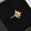 Star 304 Stainless Steel Open Cuff Ring for Women LS-RJEW-M049-03G-2