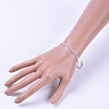 Natural Light Blue Agate Bead Bracelets BJEW-JB04555-03-4