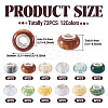 72Pcs 12 Colors Christmas Theme Resin Rondelle European Beads RESI-TA0004-88-4