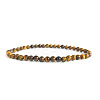 4mm Round Natural Tiger Eye Beads Bracelet for Men LS-KG3069-34-1
