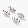 Brass Magnetic Clasps with Glue-in Ends KK-G230-3mm-P-NF-1