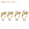 304 Stainless Steel Open Cuff Ring Findings STAS-K263-03G-4
