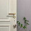 Iron Bell & Alloy Key Pendant Decorations HJEW-JM03587-2