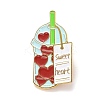 Sweet Heart Word Enamel Pin JEWB-O005-G01-1