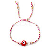 Handmade Evil Eye & Brass Bead Braided Bead Bracelets OI2276-1-1