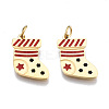316 Surgical Stainless Steel Enamel Charms STAS-S116-398G-1