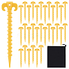 32Pcs Plastic Camping & Awning Tent Pegs Nails for Outdoor AJEW-GO0004-32B-1