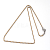 304 Stainless Steel Rope Chain Necklaces NJEW-I065-20B-2