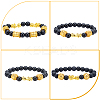 42Pcs 4 Styles Alloy Beads FIND-NB0001-91-4