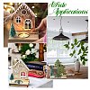 1 Set 2Pcs 2 Styles Christmas Wooden Candlestick Mixed Colors ST-CJ0040-002-7