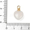 Natural White Agate Pendants KK-Z094-04G-01-3