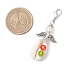 ABS Plastic Imitation Pearl Pendant Docorations HJEW-JM03694-01-4
