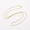 925 Sterling Silver Cable Chains Necklaces STER-F028-32G-2