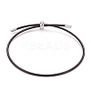 Adjustable PU Leather Cord Slider Bracelets BJEW-F412-05P-B-1