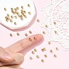 SHEGRACE Brass Textured Round Beads XGRPCU658-297G-5