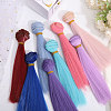 8Pcs 8 Colors PP Doll Wig Hair AJEW-GL0002-34A-4
