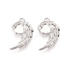 304 Stainless Steel Pendant Cabochon Settings STAS-N114-28P-1