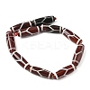 Rice Shape Tibetan Style dZi Beads Strands G-A269-A21-01-3