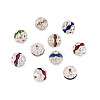 200Pcs 10 Colors Alloy Rhinestone Beads FIND-CW0001-09-2