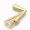 Brass Screw Carabiner Lock Charms KK-T046-001G-L-NF-3