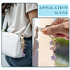 Grape Flower Butterfly Alloy Enamel Pendant Decorations HJEW-YW00149-6