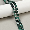 Natural Malachite Beads Strands G-L630-A01-7x7mm-1