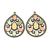 Alloy Enamel Pendants PALLOY-F319-06A-AB-1