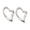 Non-Tarnish 304 Stainless Steel Heart Linking Rings LS-STAS-L022-221P-1