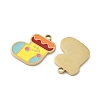 Christmas 304 Stainless Steel Enamel Pendants STAS-Z093-08T-G-2