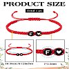 1Pc Adjustable Nylon Cord Braided Bracelets for Women Men BJEW-LP0001-31B-F-2