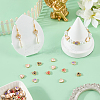 50Pcs 5 Colors Alloy Enamel Beads FIND-SC0022-64-4