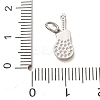 304 Stainless Steel Micro Pave Clear Cubic Zirconia Charms LS-CU-CBAB6EC-21P-3
