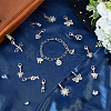 48Pcs 12 Styles Alloy Pendant Decorations HJEW-FH00011-4