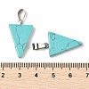 Synthetic Turquoise Pendants G-B127-04P-03-4