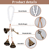 Iron Bell Pendant Decorations HJEW-OC00026-4