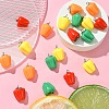 20Pcs 4 Colors Resin Imitation Vegetable Pendants RESI-YW0001-59-5